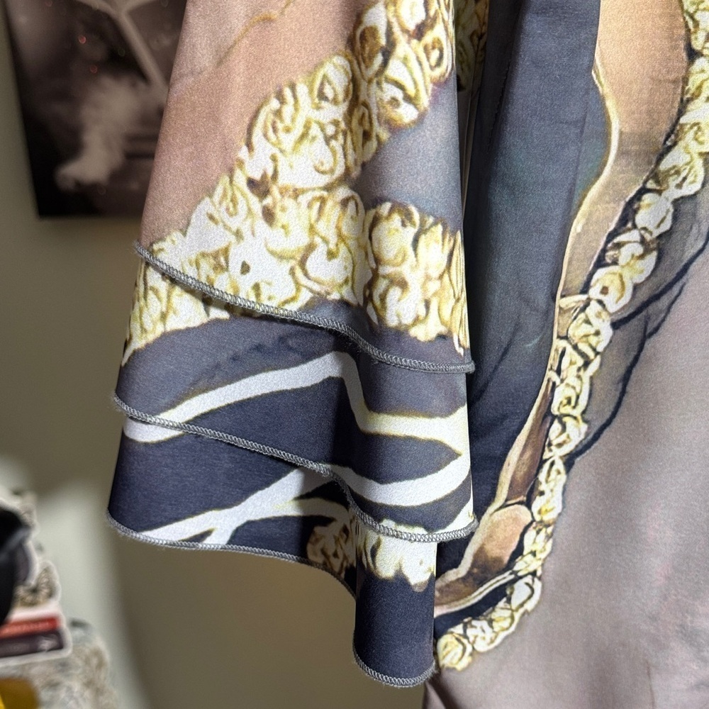 Abstract Patterned Dress Dry Cleaned - Picture 3 of 3